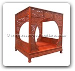Chinese Furniture - ffbedfc -  Bed full carved - 88.5" x 78" x 91"