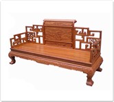 Chinese Furniture - ffbw3sfc -  Curved legs bench w/full carved - 78" x 24" x 42"