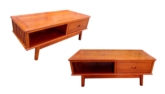 Chinese Furniture - ffcofpdo -  coffee table plain design w/1 drawer & 1 open section - 57.5" x 27" x 22"