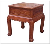 Chinese Furniture - ffcurietb -  Curved legs end table ru-yi design - 24" x 24" x 27"