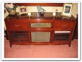 Rosewood Furniture - ffexample -  Surround sound entertainment centre with dvd drawers ith  glass fronted - 0" x 0" x 0"