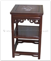 Chinese Furniture - fff31a2end -  End table mother of pearl inlay - 18" x 18" x 30"