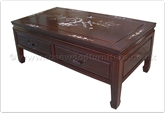 Chinese Furniture - fff31a5cof -  Coffee table w/2 drawers longlife design w/m.o.p. - 40" x 20" x 16"
