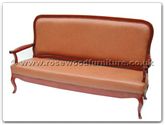 Chinese Furniture - fffl3sofa -  Leather bench french design - 74" x 24" x 41"