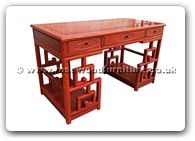 Chinese Furniture - fffydeskm -  Ming style writing desk f&b design w/3 drawers - 54.5" x 27" x 31.5"