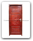 Chinese Furniture - fffydorsp -  Door w/songhe & peony carved - 32" x 84" x 0"