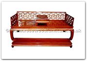 Chinese Furniture - ffhfb010 -  Rosewood Luohan Bed 2Pcsith Set - 81" x 33.5" x 31"