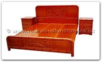 Chinese Furniture - ffhfb019 -  Bedbamboo design King - 72" x 78" x 0"