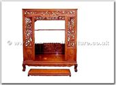 Chinese Furniture - ffhfb022 -  Rosewood Bed（including the stand） - 66" x 78" x 84"