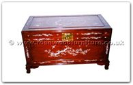 Chinese Furniture - ffhfc048 -  Rosewood Chest Include Camphor - 40" x 21" x 23"