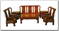Chinese Furniture - ffhfl008 -  Rosewood Sofa Set 8Pcsith Set Excluding Cushion - 75" x 26" x 42"