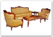 Chinese Furniture - ffhfl011 -  Rosewood Living Room Set5Pcsith Set - 75" x 26" x 42"