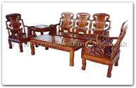Chinese Furniture - ffhfl019 -  Rosewood Sofa Set 5Pcsith Set-Ru-yi Design Excluding Cushion Couch - 72" x 23" x 42"