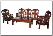 Chinese Furniture - ffhfl023 -  Rosewood Sofa Set 5Pcsith SetExcluding Cushion Couch - 72" x 22" x 40"