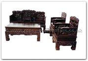 Chinese Furniture - ffhfl026 -  Rosewood Sofa Set 9Pcsith SetChinese Ancient PeopleExcluding Cushion Couch - 74.75" x 24.75" x 40.25"