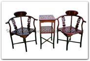 Chinese Furniture - ffhfl102 -  Rosewood Corner Chair and Stand Excluding Cushion Chair - 17" x 17" x 34"
