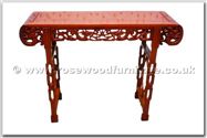 Chinese Furniture - ffhfl119 -  Rosewood Altar Table with dragon design - 48" x 16" x 33"