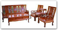 Chinese Furniture - ffhfl127 -  Rosewood Sofa Set ith Hign Back 5Pcsith Set Excluding Cushion Couch - 72" x 22" x 40"