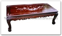 Chinese Furniture - ffhft003 -  Rosewood Coffee Table With M.O.P. - 50" x 24" x 18"
