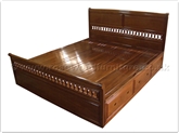 Chinese Furniture - ffisdbed -  King size bed italian style with drawers - " x " x "