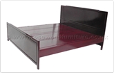 Chinese Furniture - ffkspbed -  King size bed plain design - " x " x "