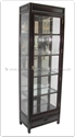 Chinese Furniture - ffl25glass -  Glass cabinet longlife design with spot light and mirror back - 25" x 14" x 78"