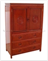 Chinese Furniture - ffl36chest -  Chest with 3 drawers and 2 doors longlife design - 36" x 19" x 60"