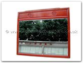Chinese Furniture - ffl48mir -  Wood Frame Bevel Mirror Longlife Design - 48" x 42" x 0"
