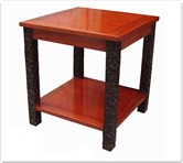 Chinese Furniture - fflzend -  End table ganoderma design - 24" x 24" x 26"