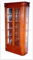 Chinese Furniture - ffm40rgcab -  Ming style round corner glass cabinet - 40" x 14" x 78"