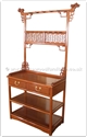 Chinese Furniture - ffmsds -  Ming style dressing stand - 2 drawers - 34.5" x 18" x 75.5"