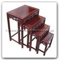 Chinese Furniture - ffoknest -  Nest table open key design set of 4 - 20" x 14" x 26"