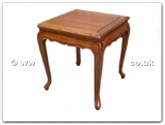 Chinese Furniture - ffqalend -  Queen ann legs end table - 20" x 20" x 22"