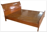 Chinese Furniture - ffqssbp -  Queen size sleigh bed plain design - " x " x "