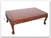 Chinese Furniture - ffrdtcof -  Coffee table dragon design tiger legs - 50" x 30" x 18"