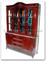Rosewood Furniture - ffrdhutch -  Round corner buffet with curved top french design (set of 2) - 60" x 19" x 84"