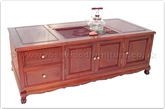 Chinese Furniture - fftddtable55 -  Tea table tiger legs - 2 drawers and 3 doors - 55" x 27.4" x 22"