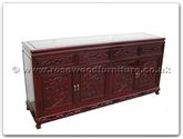 Chinese Furniture - fftg72buf -  Buffet grape design tiger legs - 72" x 19" x 34"
