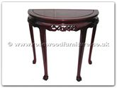 Chinese Furniture - fftgbhmt -  Half Moon Table F and B Design Tiger Legs - 36" x 18" x 34"