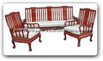 Chinese Furniture - ffthbsofa -  High back sofa arm chair tiger legs excluding cushion - 25" x 22" x 36"
