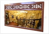 Product ff156r17mir -  Wooden frame bevel mirror key and round longlife design 