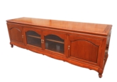 Product ff209r7qhf -  queen ann legs hi-fi cabinet w/2 glass doors & 2 wooden doors 