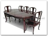 Product ff7055f -  Oval dining table french design with 2+6 chairs 