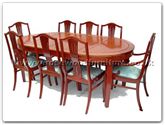 Product ff7055m -  Monaco style oval dining table with 2+6 chairs 