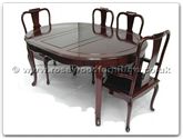 Product ff7302f -  Oval dining table french design with 2+4 chairs 