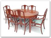 Product ff7302m -  Monaco style oval dining table with 2+4 chairs 