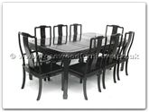 Product ff7306l -  Round corner dining table longlife design with 2+6 chairs 