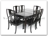 Product ff7606l -  Round corner dining table longlife design with 2+4 chairs 