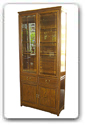 Product ffcwmbcase -  Chicken wing wood ming style bookcase with 2 drawers and 4 doors 
