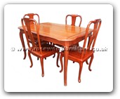 Product ffdinf -  Round corner dining table french design w/4 chair 